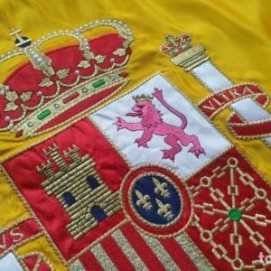 bandera españa escudo bordado