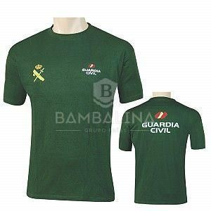 camiseta guardia civil verde españa