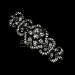 Broche Mantilla Envejecido Plata