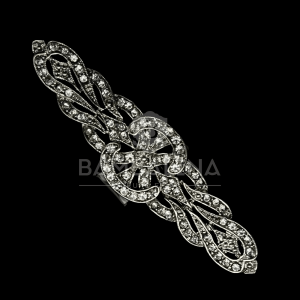Broche Mantilla Plateado