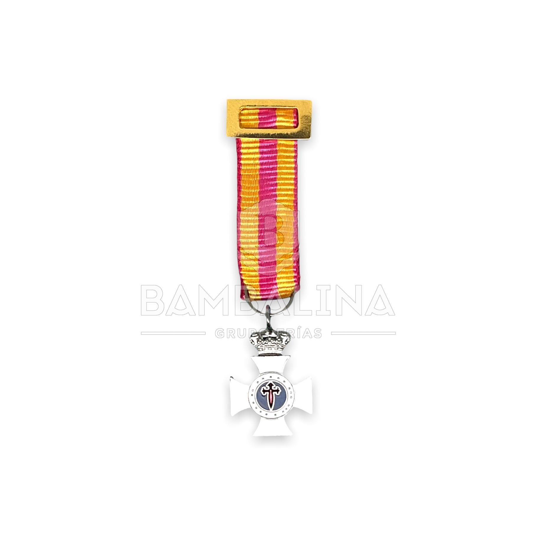 Miniatura Constancia 25 años Plata