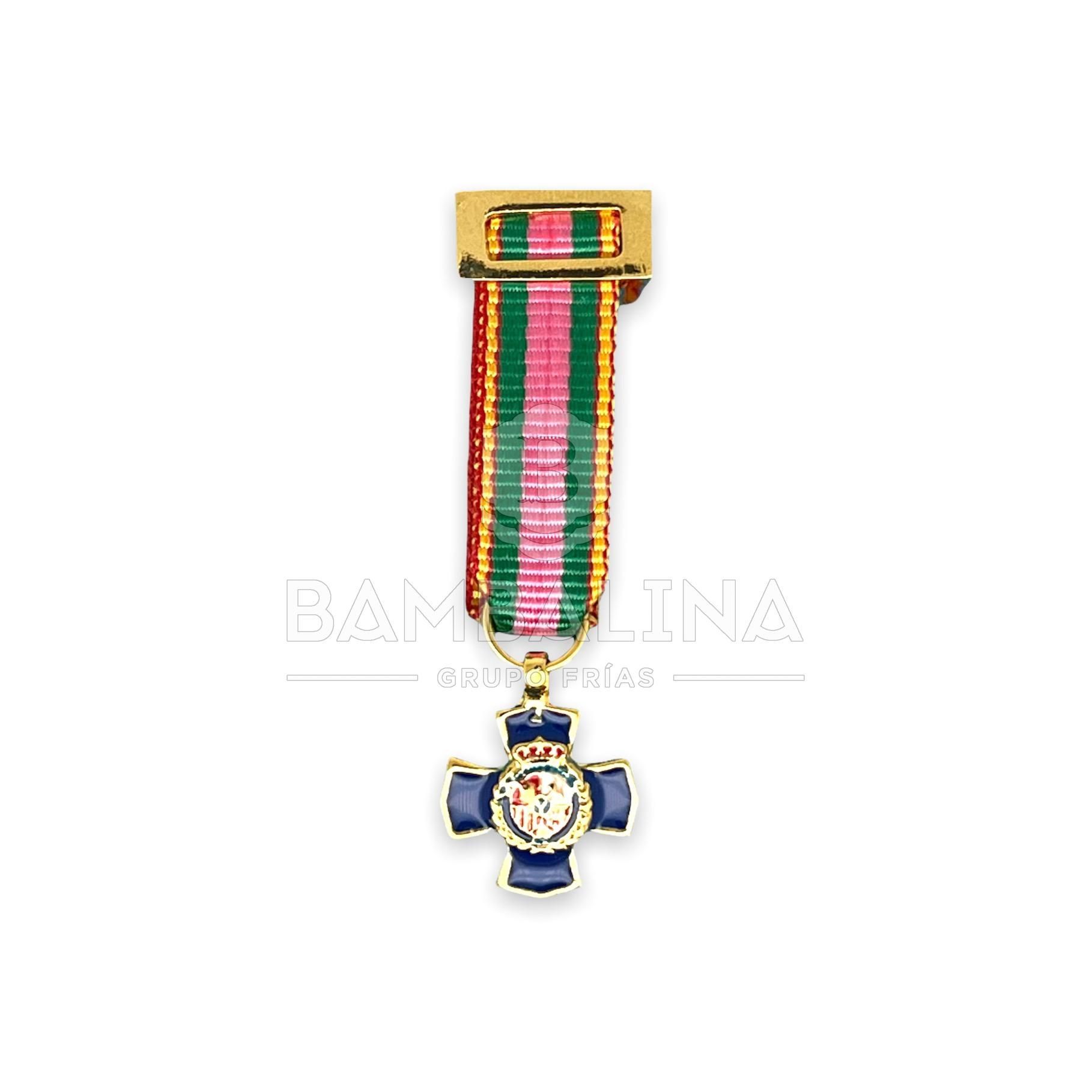 Miniatura Dedicación Policial 20 años Bronce