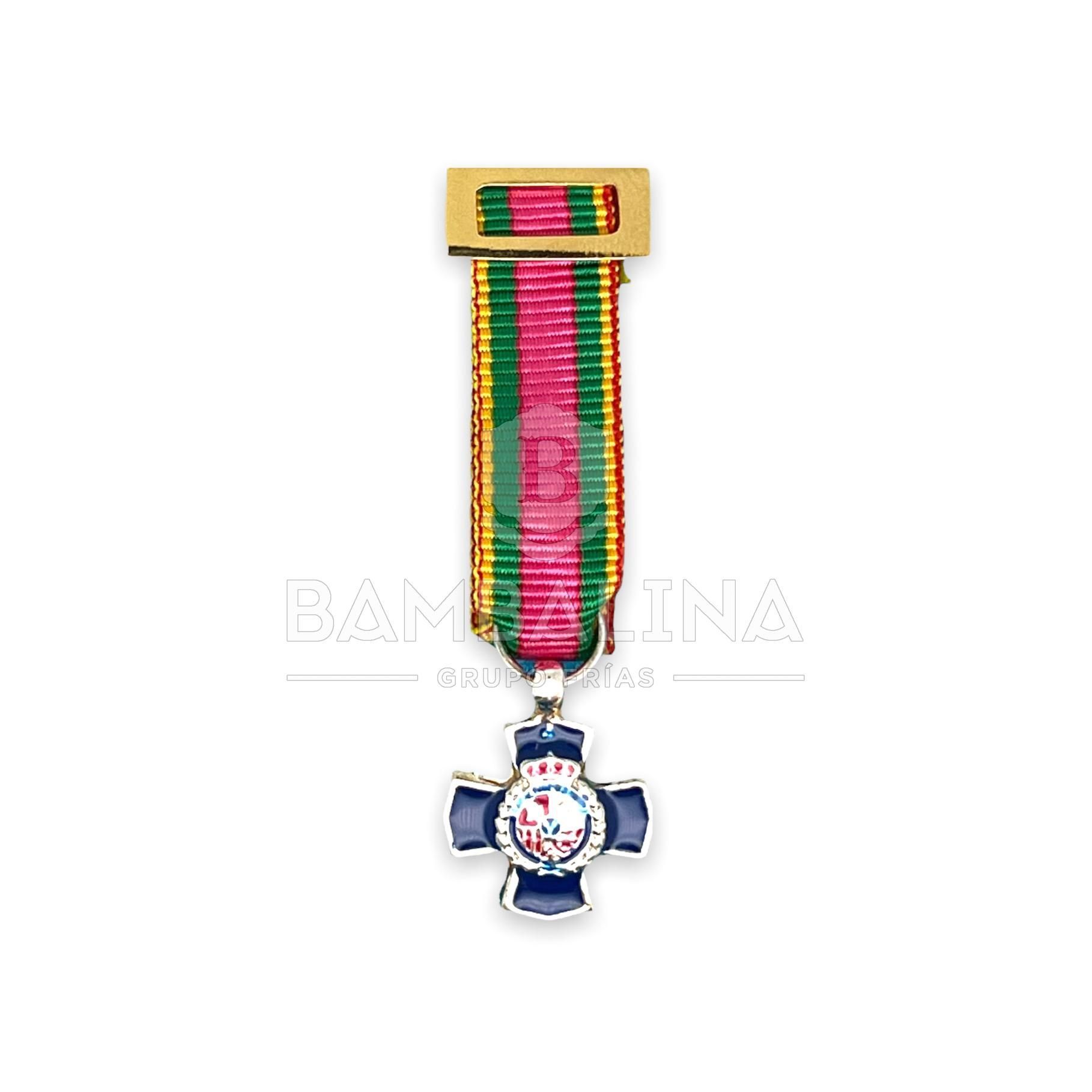 Miniatura Dedicación Policial 25 años Plata