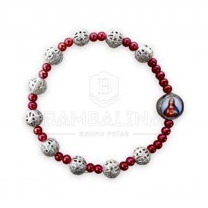 Pulsera Elástica - Corazón de Jesús