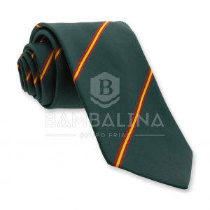 Corbata Verde Rayas Bandera de España