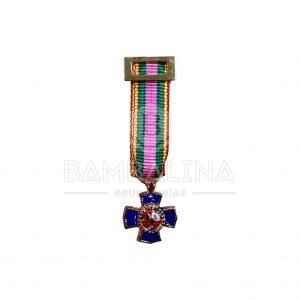 Miniatura Constancia 15 años Bronce