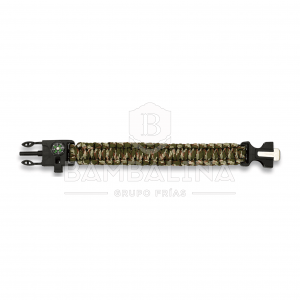 Pulsera Paracord Supervivencia Camo