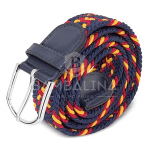 cinturon trenzado españa azul marino