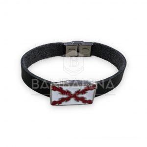 Pulsera Cuero Borgoña