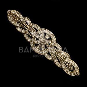 Broche mantilla oro viejo