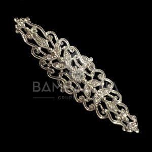 Broche Mantilla Plateado