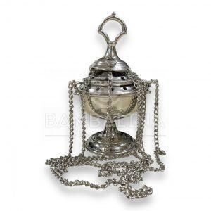 Incensario Cadena Plateado 16cm