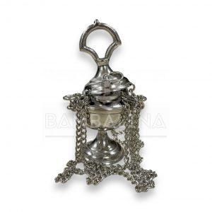 Incensario Cadena Plateado 10cm
