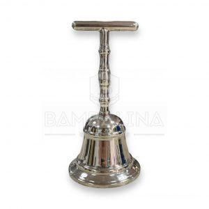 Campana Plateada Cruceta 12cm.