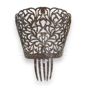 Peina Símil Nácar Gris 18cm.