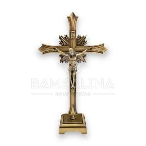 Crucifijo Metálico Oro Viejo