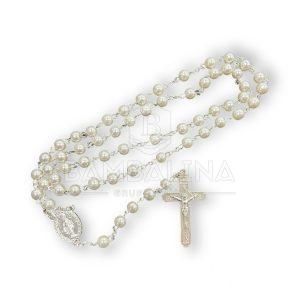 Rosario Cristal Perla 6mm