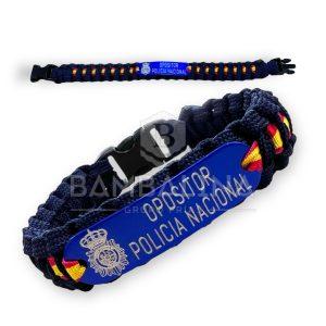 Pulsera Paracord Opositor Policía Nacional CNP