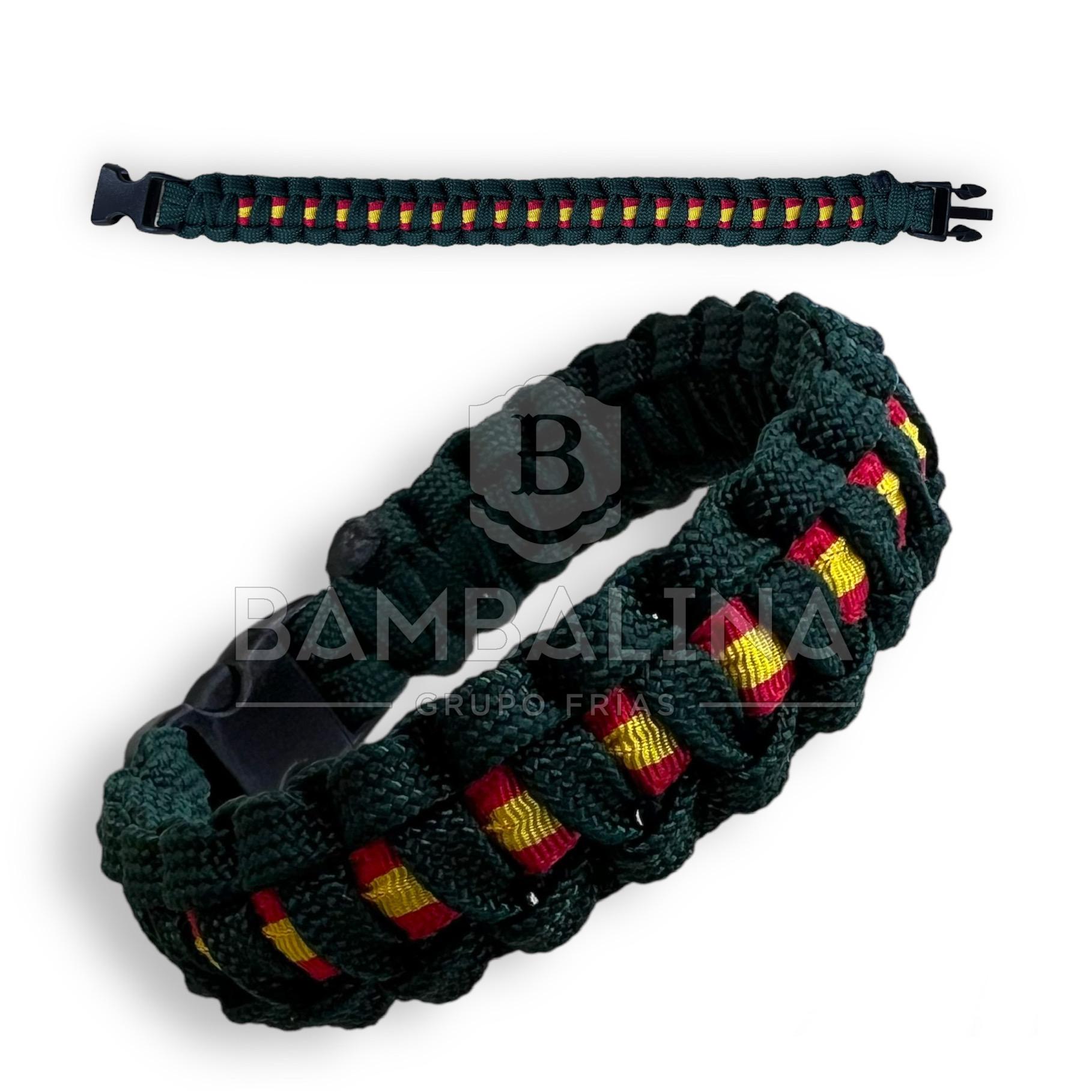 Pulsera paracord España Verde