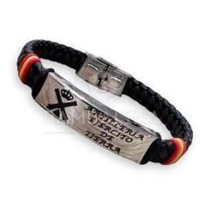 Pulsera piel Artillería