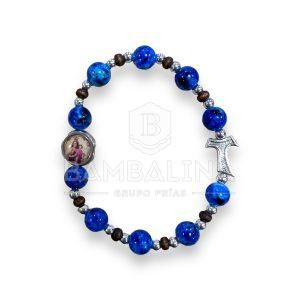 Pulsera Virgen del Carmen azul