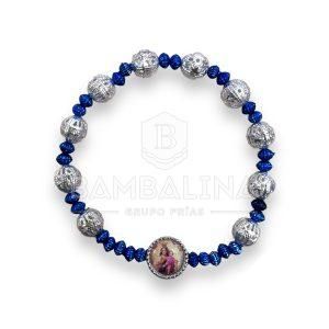 Pulsera elástica Carmen azul