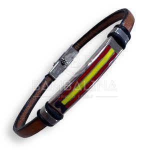 Pulsera Piel Bandera de España(2)