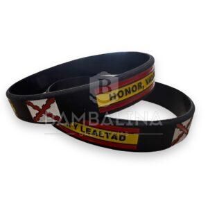 Pulsera Goma Borgoña