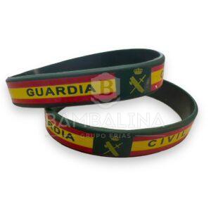 Pulsera Goma Guardia Civil verde