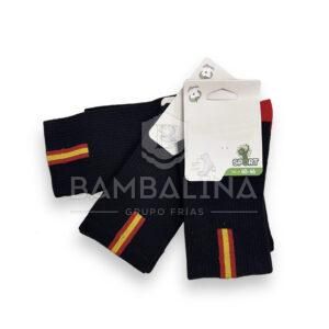 Calcetines bandera España negro 3 pares
