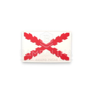 Parche Borgoña blanco 5,5x3,5