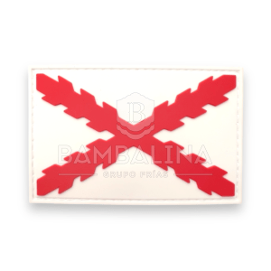 Parche Borgoña blanco 8,5x5,5